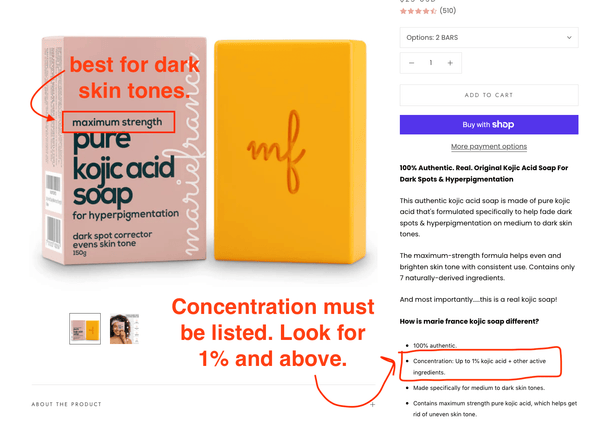 best kojic acid soap for women with dark spots, hyperpigmentation