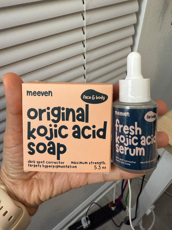 Kojic Acid Bar Soap vs Serum