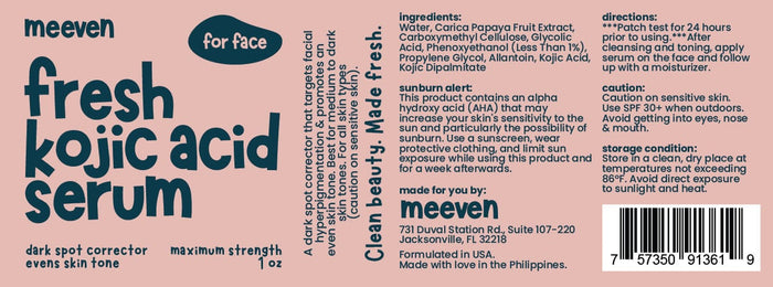 6% Kojic Acid Serum for Face