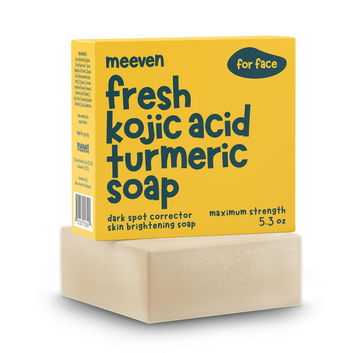 turmeric and kojic acid soap - fades dark spots and hypigmentation, skin brightening soap